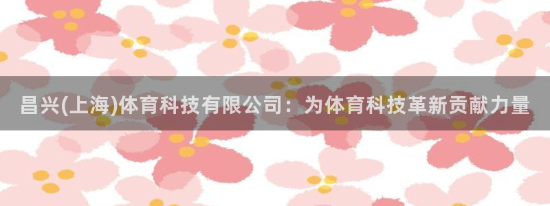 昌兴(上海)体育科技有限公司：为体育科技革新贡献力量
